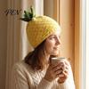 Cute Fruit Beanies Women Knitted Hat, Stretchy Cozy Winter Beanies, Trendy Outdoor Hats Sweet Warm Skull Cap for Girls Cold Weather Travel Friendly
