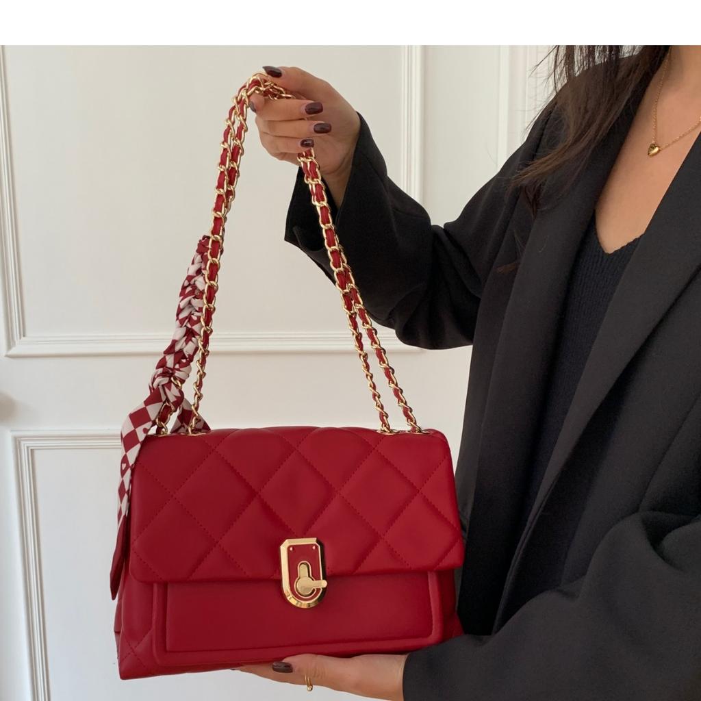 Red Handbag for Women, Wedding Bag for Brides, 2024 New Trendy High-end Daily Fashion Niche Large-capacity Women's Bag