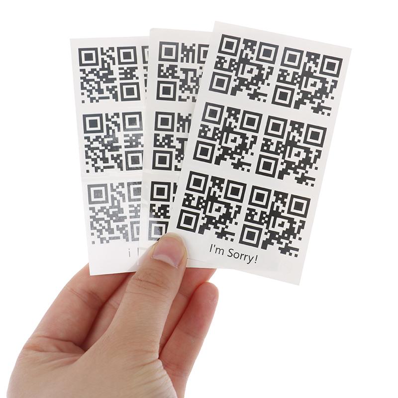 Creative Wrist Body Love Qr Code Fake Tattoo Waterproof Temporary Tattoo Sticker