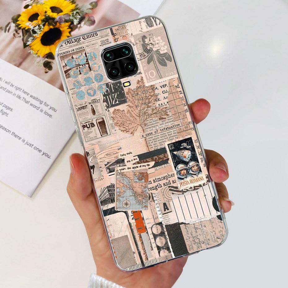 

For Xiaomi Redmi Note 9s Phone Case Cool Fashion Design Soft Silicone TPU Back Cover For Redmi Note 9 Pro Max Note9s 9Pro Bumper Note 9 Pro Max розовый