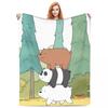 Pături Calde Călătorie Birou We Bare Bears Pătură Aruncată Stivuită Flanelă Cearșaf de Pat Pentru Canapea Scaun Husa Confortabilă Pat Canapea