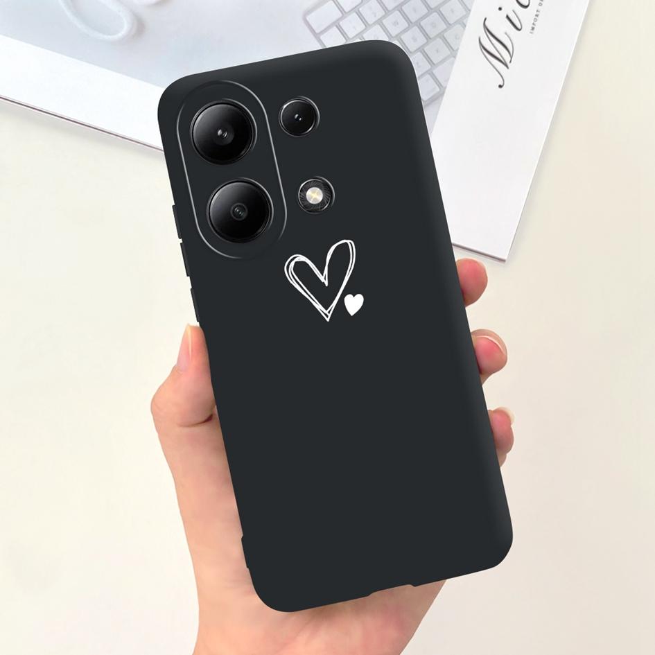 For Xiaomi Redmi Note 13 Pro Plus 5G Case Fashion Girls Love Heart Fundas Soft Silicone Cover For Redmi Note 13 Pro 4G 5G Bumper