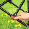 ZISIZ Outdoor Folding Moon Chair with Leg Rest
