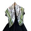 Silk Scarf 90cm Women's New Printed Wrap Scarf Satin Scarf Large Square Scarf Shawl Silk Scarf