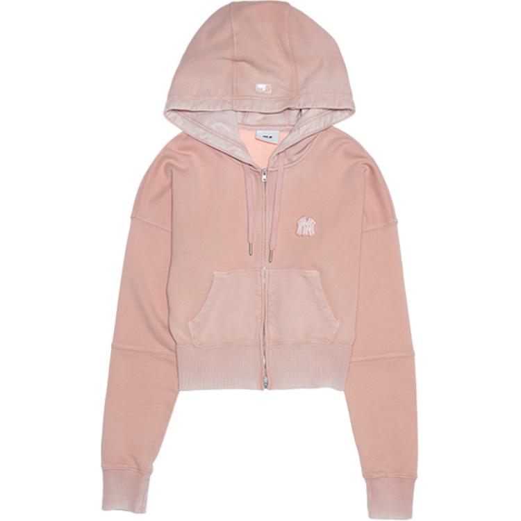 

New MLB New York Yankees Sweatshirt Women s Light Peach Pink 3FTRB1351-50PCL M