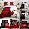 Bed Three-Piece Set 3D Digital Printing Bedding Double Quilt Cover