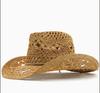Western Suede Upturned Edge Western Cowboy Hat Men's and Women's Outdoor Travel Hat Rolled Brim Ethnic Style Top Hat Felt Hat