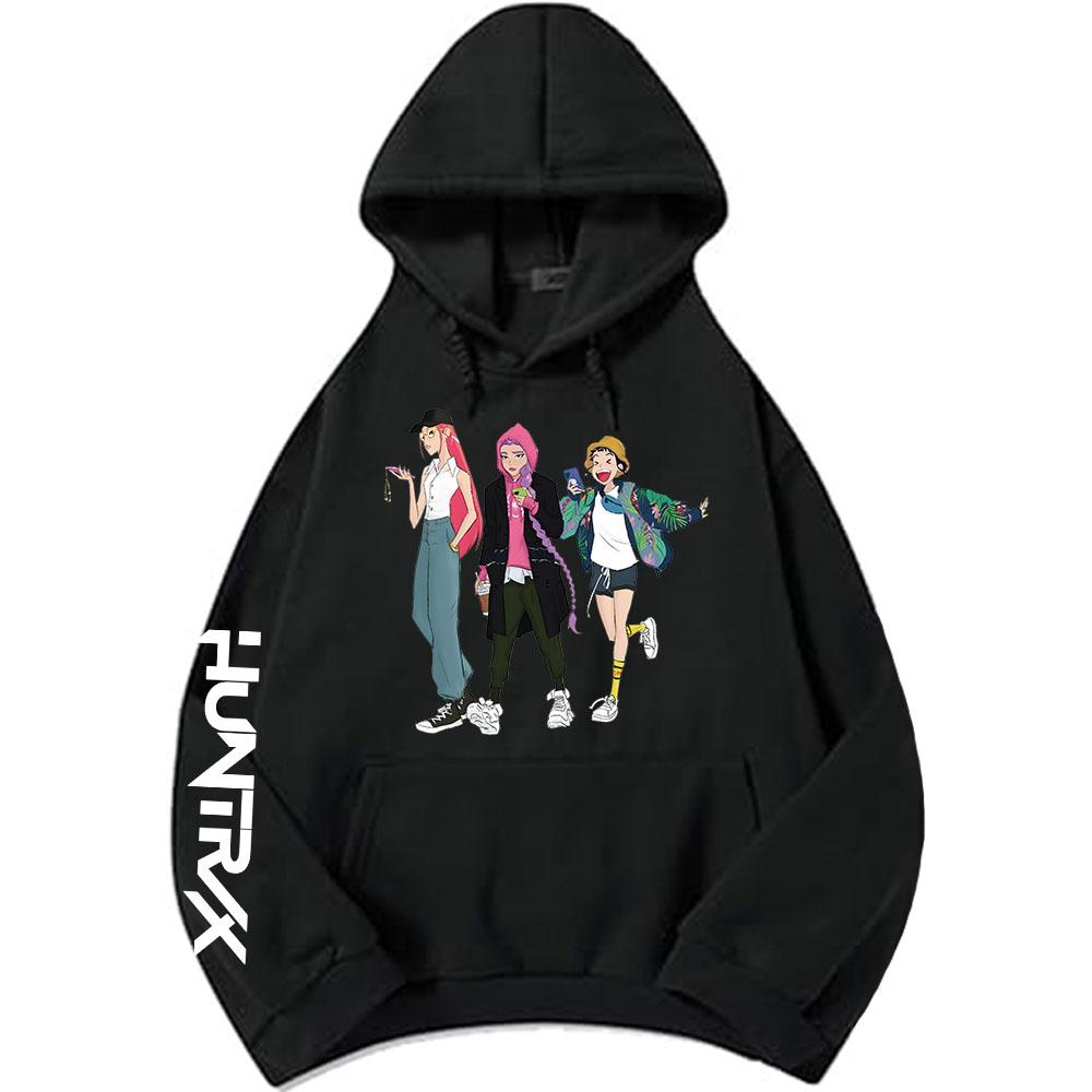 Saja Boys Glow in The Dark Adult Hoodie KPop Demon Hunters Graphic Printing Sweatshirts Long Sleeve Hooded Pullovers Men