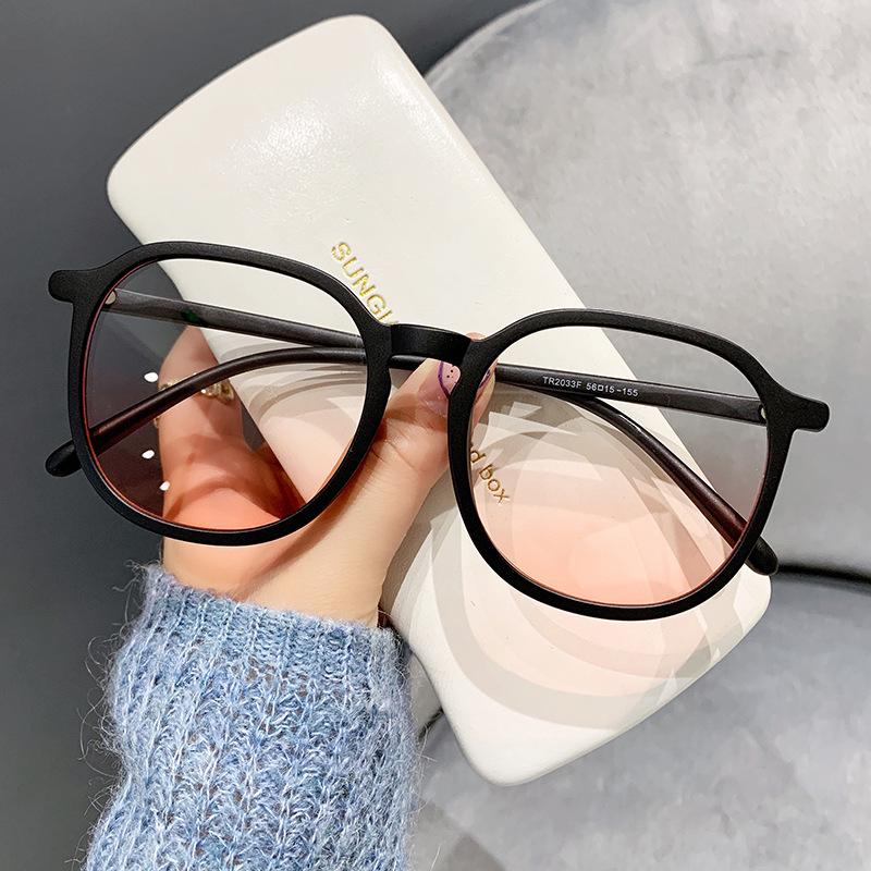 Atmosphere Anti-Blue Light Blush Glasses Trend Tr Large Frame Can Be Matched With Degree Glasses Frame 2033
