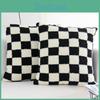 Plush Pattern Chessboard Pillowcase Car Home Living Room Sofa Cushion Bedroom