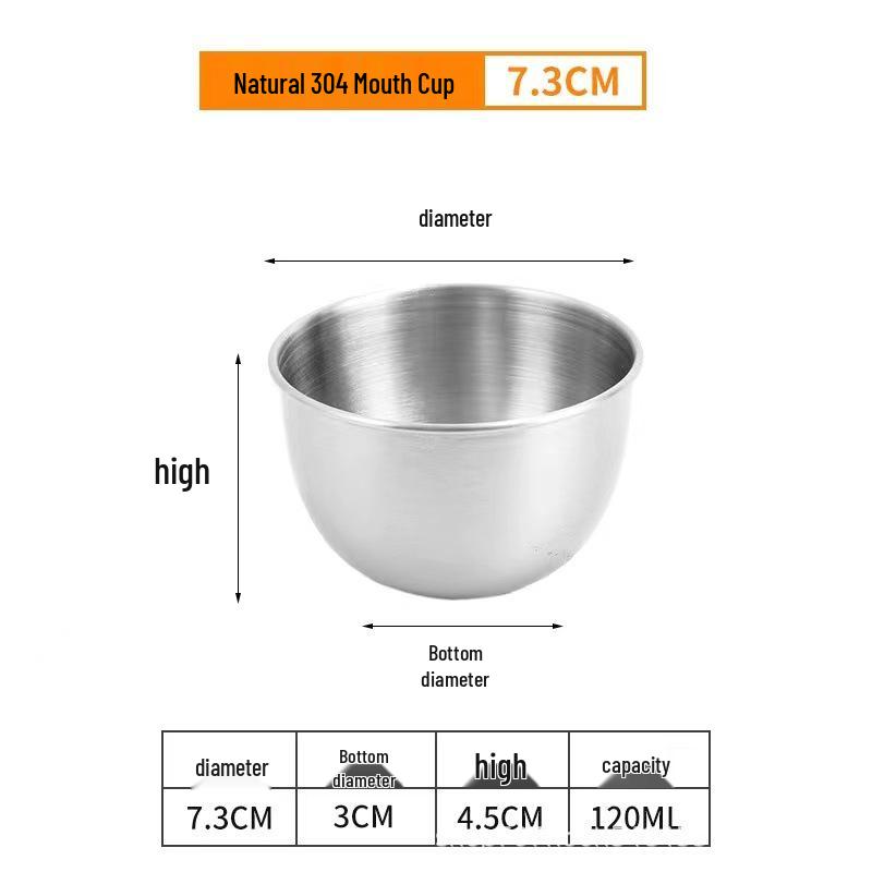 Korean Style 304 Stainless Steel Beer Cup for Barbecue and Restaurants