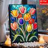 DIY Delicate Flowers Pearl Diamond Art Kits Without Frame 30x40cm Gem Art Diamond Painting Kits for Adults/Beginners Gift Idea Home Wall Decor