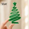 Indoor Outdoor Festive Display 3D Printed Minimalist Christmas Tree Desktop Ornament, Modern Holiday Table Living Room Accents Sign for Bedroom