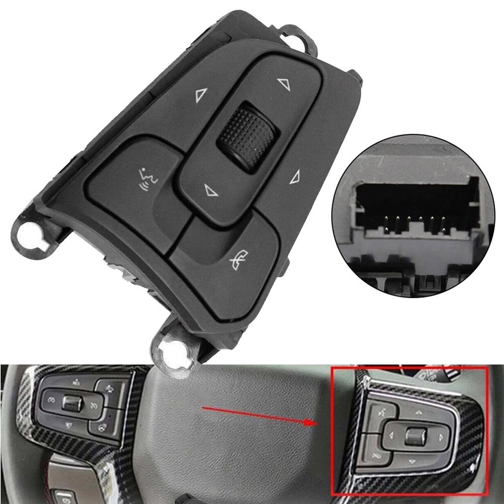 Steering Wheel Control Button for Sierra 2500 3500 2020 13528612 13535355 Replacement Audio Volume Control Switch Black
