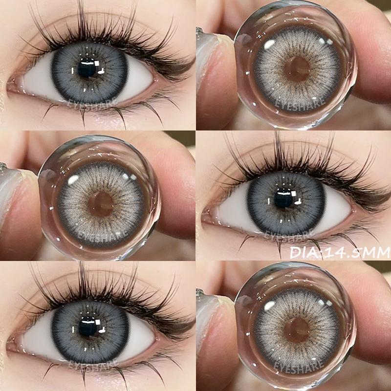 

1 пара черных контактных линз для глаз 14,5 мм контактные линзы коричневые высококачественные натуральные контактные линзы серые линзы