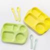 Roya Infant Melamine Plate Set 805+Baby Food Bowl, Light Green, Food Plate + Baby Food Bowl, Popular Korean Parenting Items