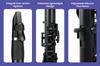 NUVOBand Plastic Wind Instrument Fully Waterproof Clarinet In Bb Black NB200CBK [Includes Case, Reed, Wall Hanger, Swab, Grease, and Finger Chart]