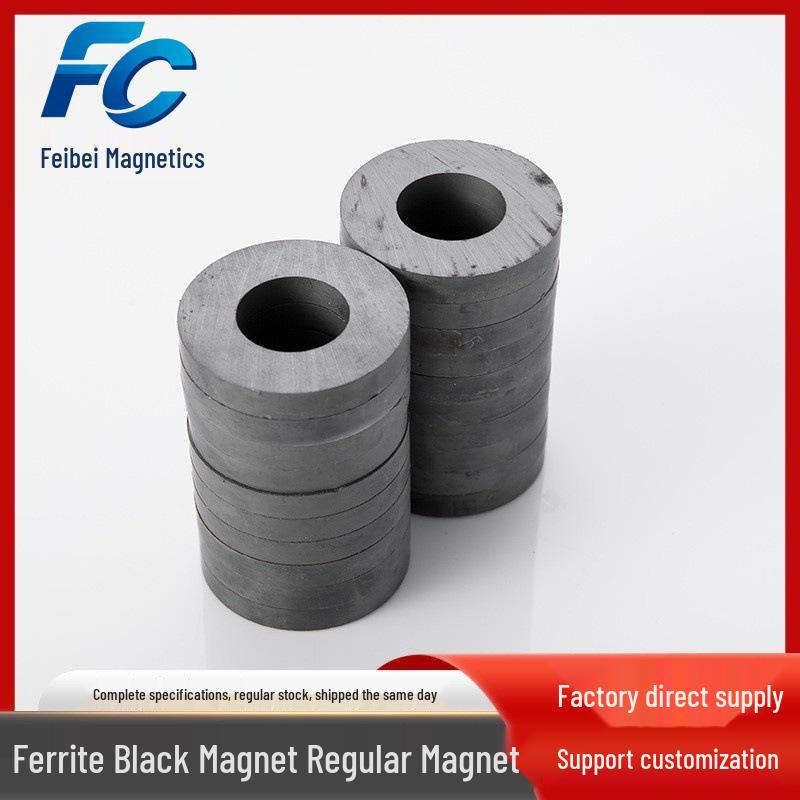 Black Neodymium Ferrite Magnetic Ring 80-40*15 with Strong Suction 45-22*8 Ferrite
