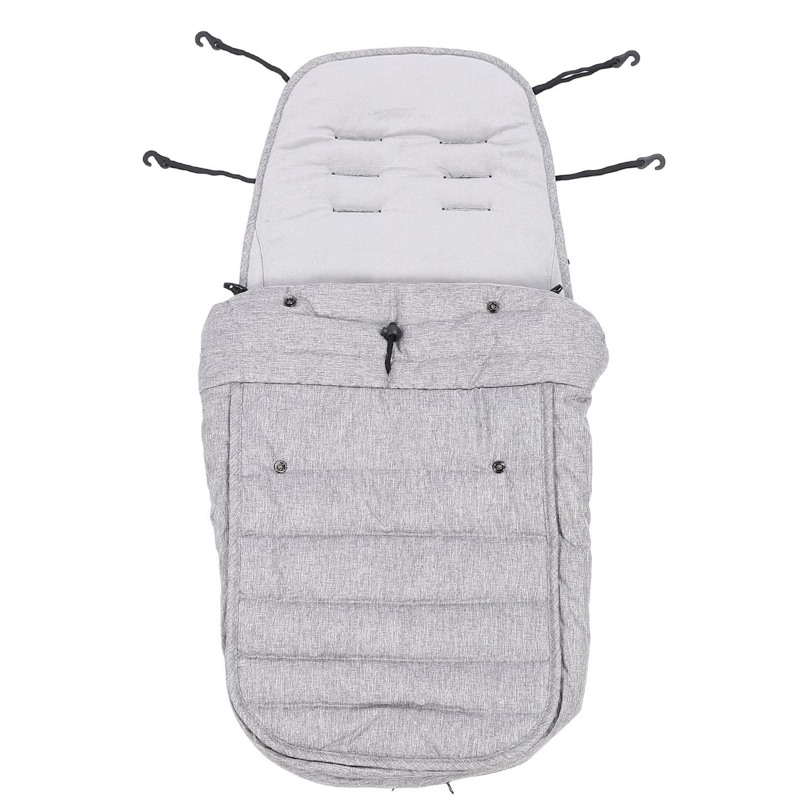 

Ветрозащитный чехол для детской коляски, утолщенный чехол для ножек малыша с затягивающимся замком Gray
