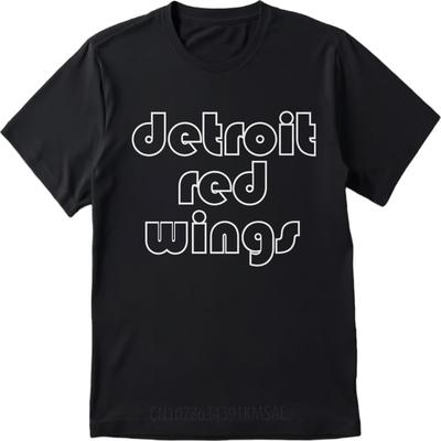 Casual Summer For Man Tshirt Detroit Red Wings Short Sleeve Travel ONeck Tshirt Men Tshirt Funny Tshirt Round Neck Tee