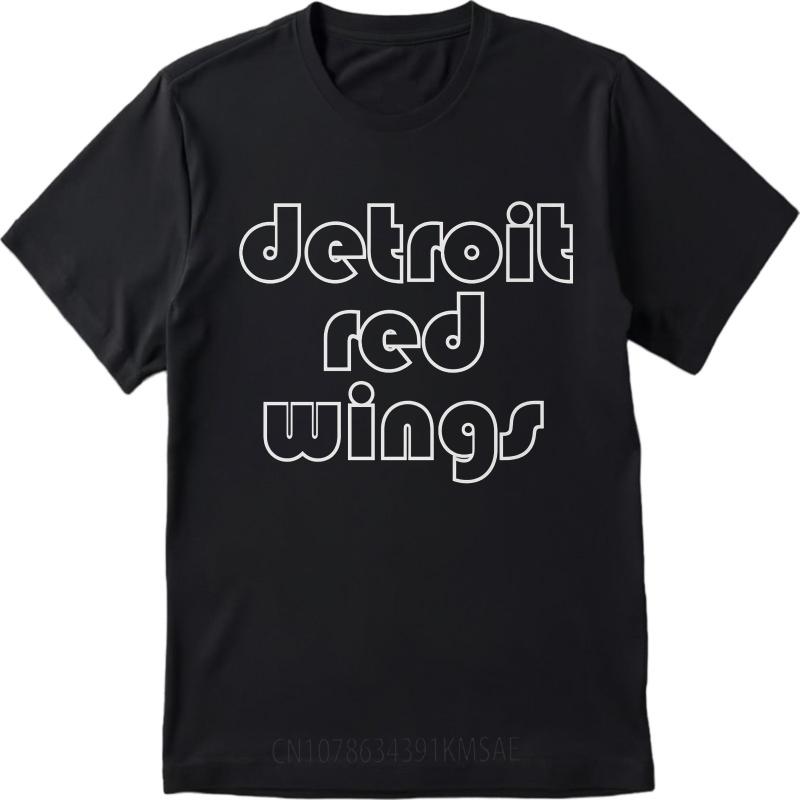 Casual Summer For Man Tshirt Detroit Red Wings Short Sleeve Travel ONeck Tshirt Men Tshirt Funny Tshirt Round Neck Tee
