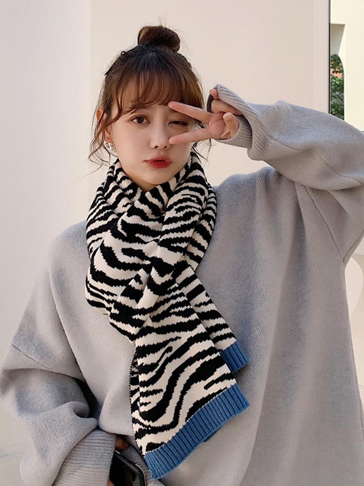 Imitation Cashmere Women Scarf Autumn Winter Stripe Scarve Pashmina Mujer Femme Foulard Bufanda Wrap Shawls Echarpe Hiver Pareo