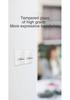 86 Type Creative White Glass Bedside Wall Switch with Indicator Light