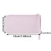 Women's Vintage Long Wallet PU Leather Zipper Soild Color Large Capacity Card Holder Clutch Purse Bag