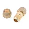 *1Pcs 2 3 4 5mm Quick Connectors Straight Pipe Extension Joint No-Weld Fittings With Flare Nuts Copper Connectors