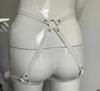 Sexy Women Leather Body Bondage 18 Sexual Game Sex Open Ass Garter Belt  Handcuffs Adult Supplies Fetish Goth Carnival Dress