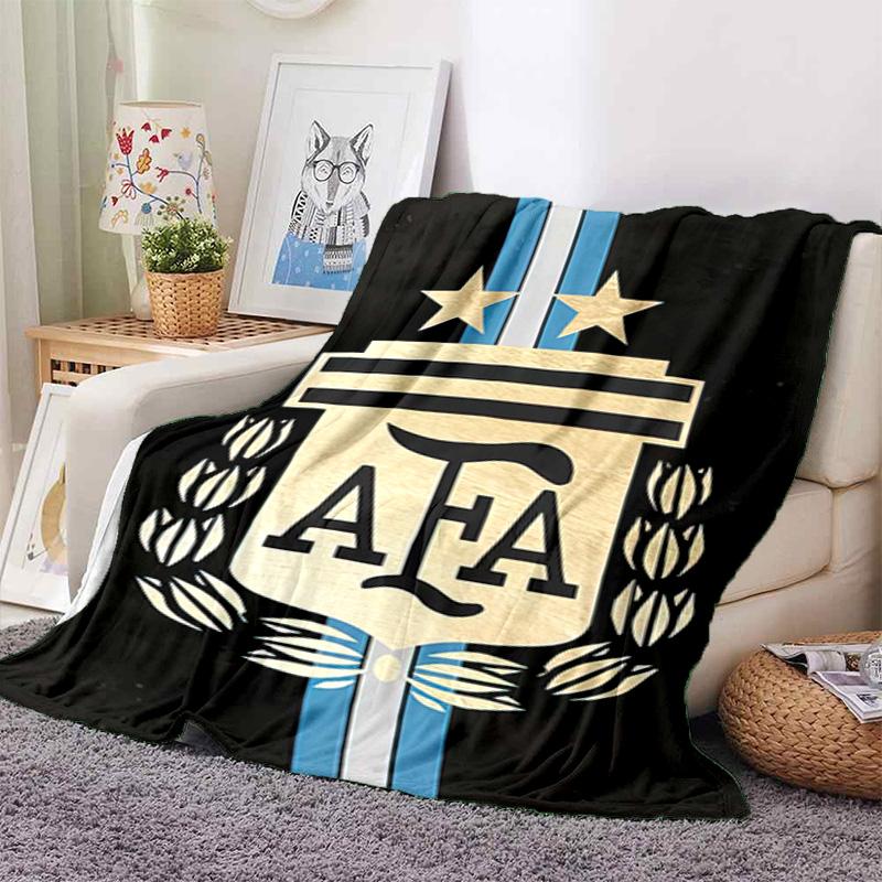 1PC Football pattern blanket, all season lightweight home office outdoor nap multifunctional blanket
