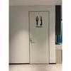 2D Acryl Toiletbord Moderne Wanddecoratie Transparante Gelaagde Pijlen Zwarte Accenten Badkamer Kunst Kerst Nieuwjaars Cadeau