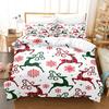 Merry Christmas Duvet Cover Christmas Graffiti Bedding Set Happy New Year Quilt Cover Holiday Gifts Bedroom Decoration