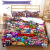 3pcs Brawl Stars Bedding Set Duvet Cover Closure Includes 1 Duvet Cover & 2 Pillowcases, Soft and Comfortable for All Seasons.