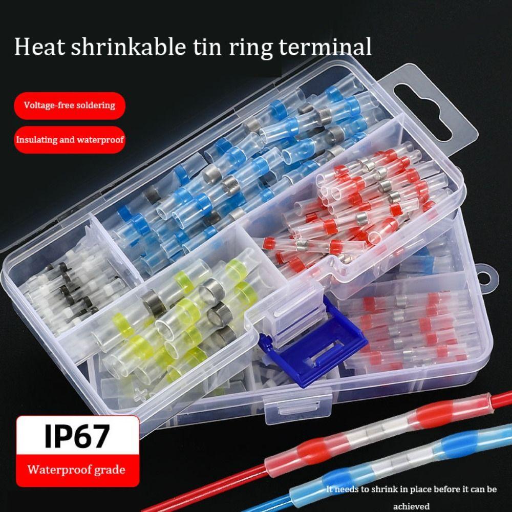 200pcs Insulated Electric Copper Tape Solder Sleeve Waterproof Electrical Terminals  Electrical Wire