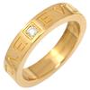 Bulgari Bulgari Bulgari Bulgari Double logoRing Ring 18K Yellow Gold/diamond #8.5(JP Size) Array