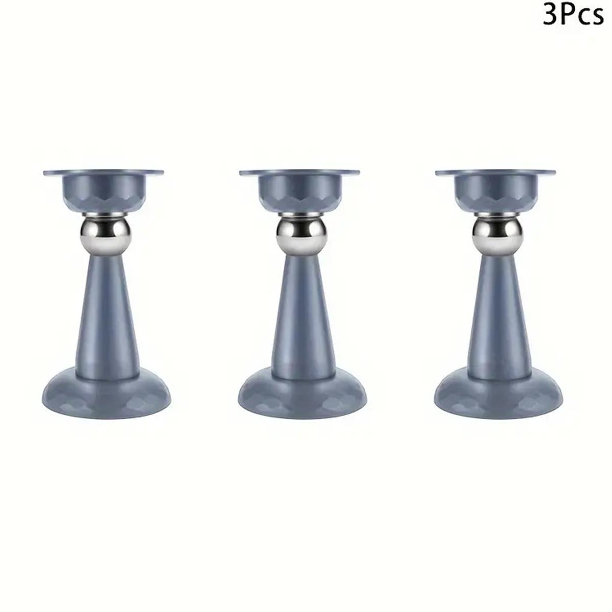 

Дверной стопор, самоклеящийся дверной держатель, защитная накладка на стену для дверного стопора, не требует сверления 3PC серый