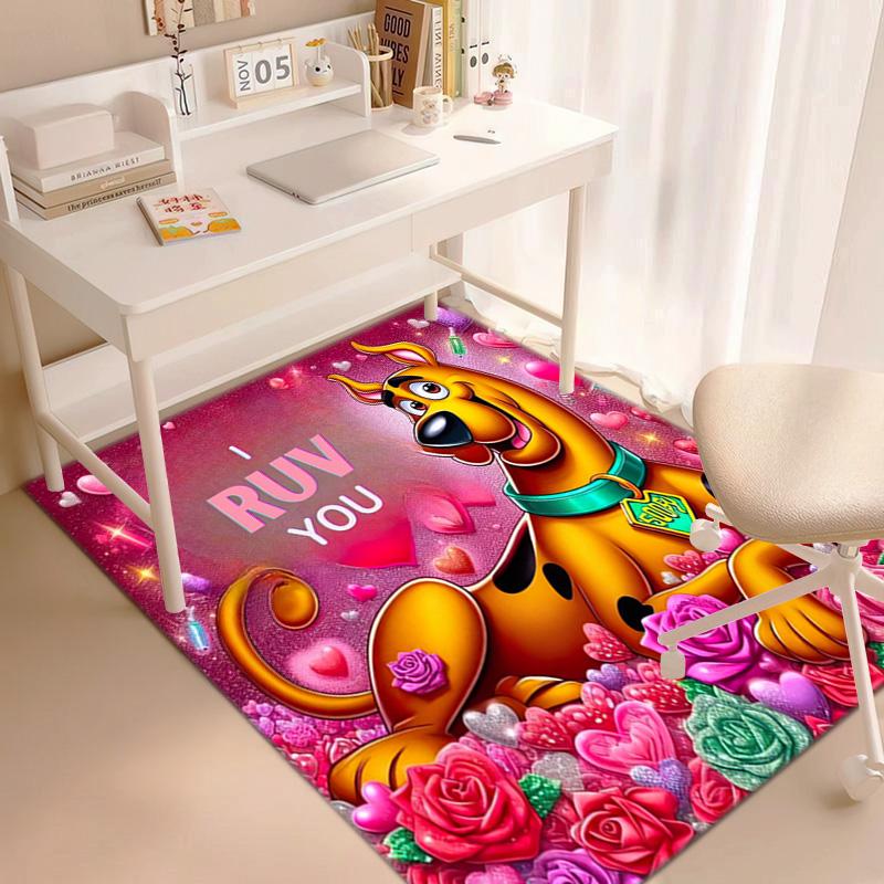 Halloween cartoon comedy adventure movie Scooby-Doo carpet is suitable for living room and bedroom doormats office balcony decorative carpet V12