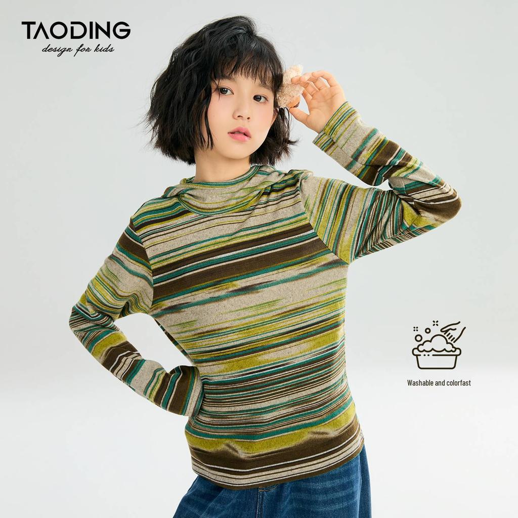 Jean large doublé polaire pour fille Tao Town: Pantalon ample à jambes droites tendance pour l'automne/hiver