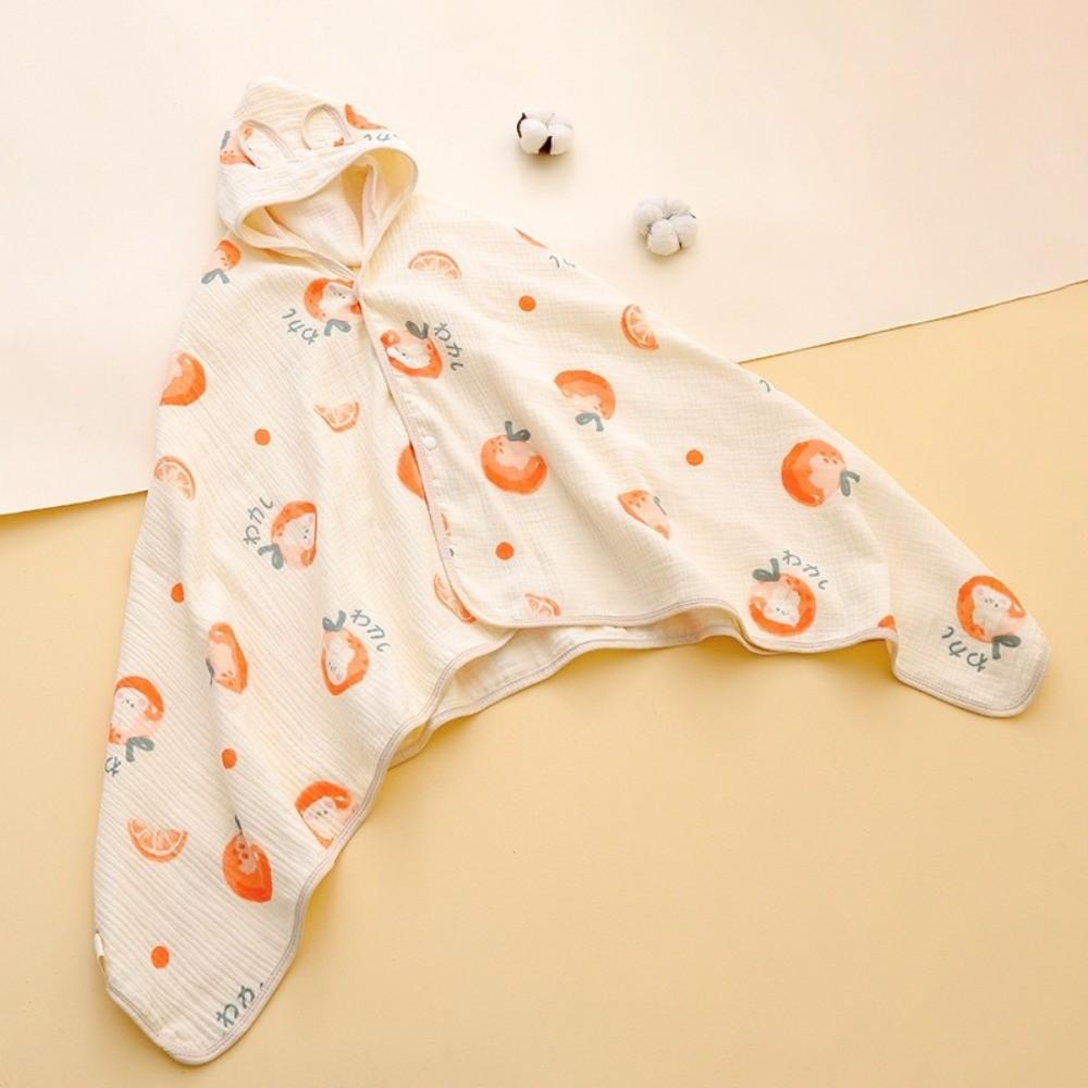 Bear Printed Pure Cotton Gauze Soft Texture Baby Swaddle Cloth Gauze Cover Blanket Children's Bath