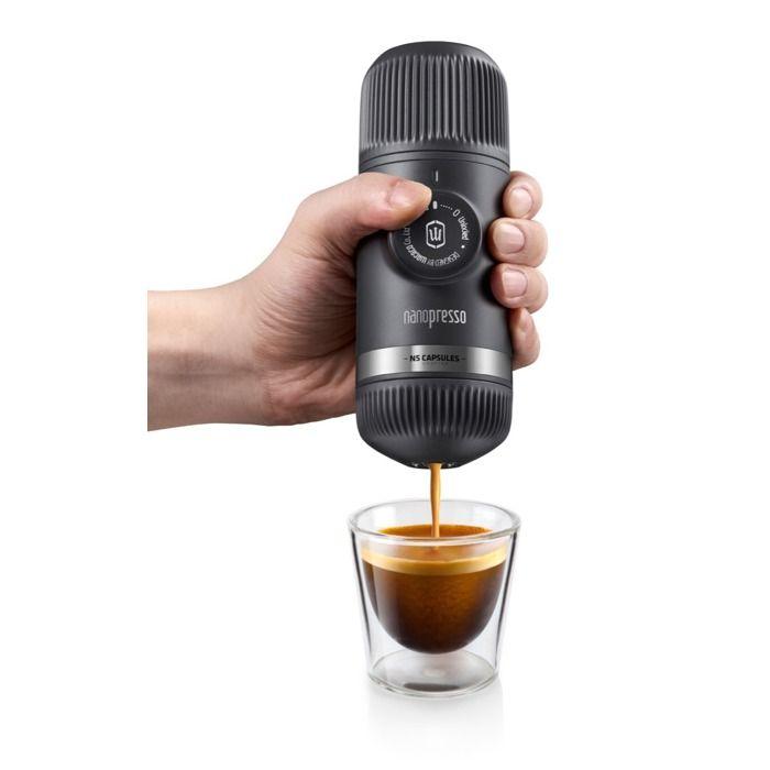Espressor Portabil Nanopresso + Adaptor NS WACACO Gri