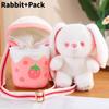 Milk Tea Cute Cat Bear Plush Toy Cartoon Children Girl Detachable Gift Satchel