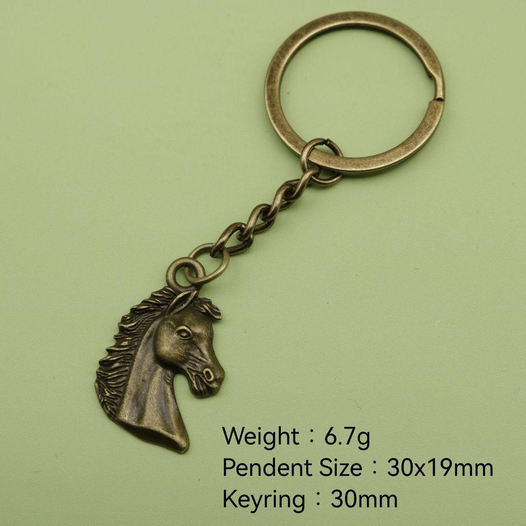 Elegant Horse Head Keychain Pendant Jewelry