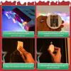 LYUBASA 3Pack Christmas Window Lights Decorations with Timer, Battery Powered Multicolor LED Sucker for Xmas Tree Fireplace Indoor Decor