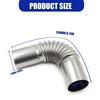 Stainless Steel Exhaust Pipe Connector 24mm Elbow Fitting Marine Heater Pipe for Car Diesel Heater Auto Installation Accessory