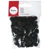 Pompons, Black, 10 Mm, 65 Pcs
