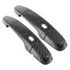 1 Set Door Handle Cover Trim 2 Holes Black Carbon Fiber Style Plastic Fit for Chevrolet Malibu Sedan 2016-2020 2021 2022 2023