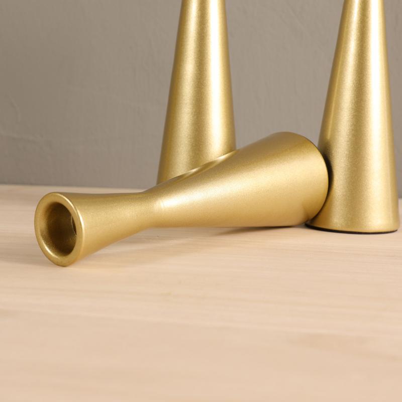 3pcs Vintage Taper Candle Holders Creative Hourglass Decorative Candlestick Holder For Dining Table