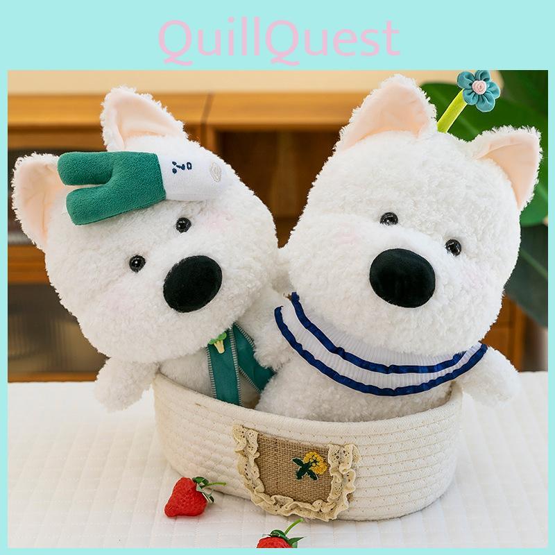 Exquisite Terrier Highland Plush Toy Scarf With Fun Colors Ideal Occasions All