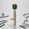 Shutoff Core Removal Tool with Ball Brass for Heating and Cooling Technicians, Refrigeration
